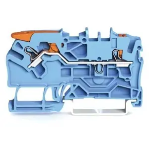 Wago - topjob®s borne de passage à levier 2 fils 2,5MM² bleu - 2102-5204