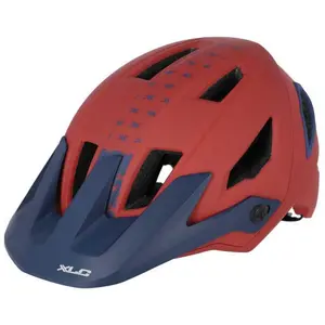 XLC Enduro Casque de vélo Adulte Unisexe, Rouge/Bleu, 54-58Vendu paramazon