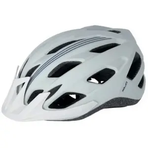Casque vélo route avec visière XLC BH-C28 - gris clair/bleu - TUVendu paramazon