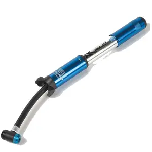 Mini pompe MTB barre aluminium XLC PU-M02 - argenté/bleue - 220 mmVendu paramazon