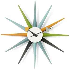 Sunburst Clock - multicolore Vitra pas cher
