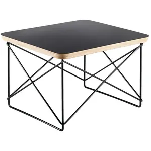 VITRA table basse OCCASIONAL TABLE LTR (Noir - HPL, acier basic dark) pas cher