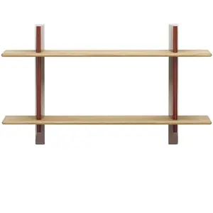 Rayonnage Mural Wandregal - japanese red - Chêne massif huilé Vitra pas cher