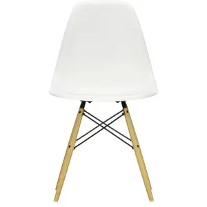 Vitra - Chaise Eames Plastic Side Chair - Blanc - Érable massif - Desi...