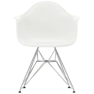 Vitra - Fauteuil Eames Plastic Armchair - Blanc - Acier chromé - Desig...Vendu parmade-in-design