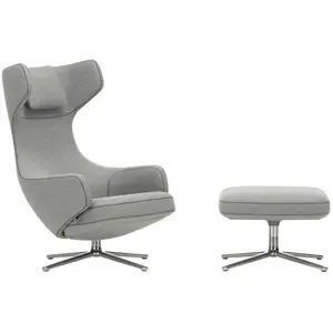 Vitra - Fauteuil rembourré Grand Repos - Gris - Plumes - Designer Anto... pas cher