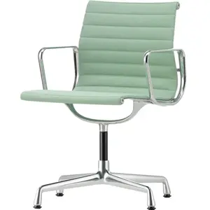 Vitra - Fauteuil rembourré Eames Aluminium - Vert - Aluminium injecté ...