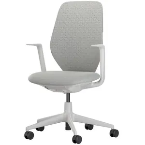 Vitra - Fauteuil à roulettes ACX - Gris - Tissu tricot rembourré - Des...Vendu parmade-in-design