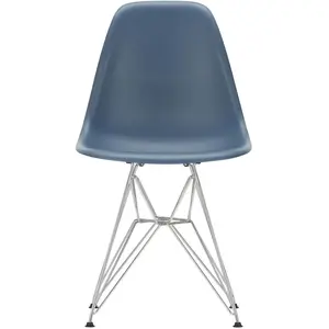 Vitra - Chaise Eames Plastic - Bleu - Plastique recyclé post-consommat... pas cher