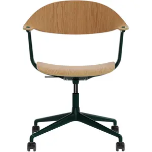 Vitra - Fauteuil à roulettes Mynt - Bois naturel - Contreplaqué - Desi...Vendu parmade-in-design