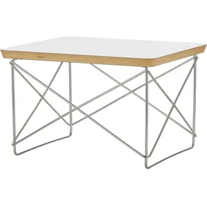 Vitra - Table d'appoint Occasional Table LTR - Blanc - Fil d'acier inoxydable - Designer Charles & Ray EamesVendu parmade-in-design