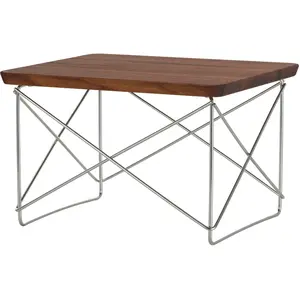 Vitra - Table d'appoint Occasional Table LTR - Marron - Fil d'acier inoxydable - Designer Charles & Ray Eames pas cher