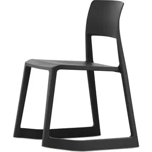 Vitra - Chaise empilable Tip Ton - Noir - Polypropylène recyclé - Desi... pas cher
