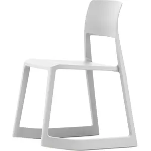 Vitra - Chaise empilable Tip Ton - Gris - Polypropylène recyclé - Desi... pas cher