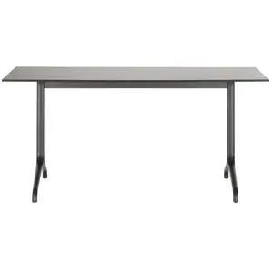 Vitra - Table rectangulaire Belleville Table - Noir - Aluminium laqué ...Vendu parmade-in-design