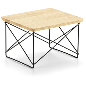 VITRA table basse OCCASIONAL TABLE LTR (Chêne naturel - Bois massif, acier basic dark) pas cher