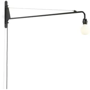 VITRA lampe murale applique PETITE POTENCE (Noir - Acier verni)