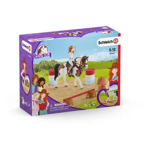 SCHLEICH - Figurine Kit d'équitation western d'Horse Club Hannah pas cher