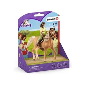 Figurine SCHLEICH Horse Club 42517 Sarah & Mystery pour enfant pas cher