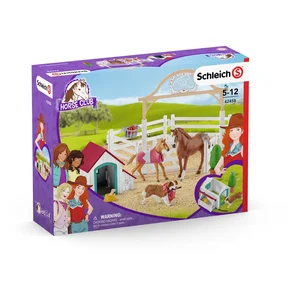 Schleich Schleich Horse Club Chevaux Invités Dhannah Avec Chienne Ruby pas cher