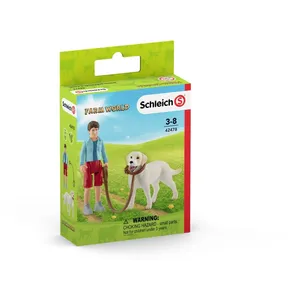 Comparateur de prix : Schleich Farm World Promenade Avec Labrador Retriever