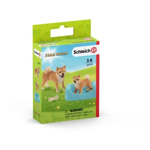 Comparateur de prix : SCHLEICH Farm World 42479 - Figurine Mere et Chiot Shiba Inu TU