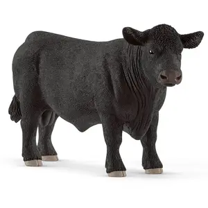Comparateur de prix : Figurine Taureau Angus SCHLEICH Farm World 13879 - Boeuf noir robuste pour enfant de 3 ans et plus