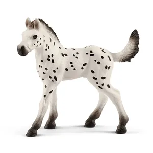 Schleich Horse Club - Poulain Knabstrup - points noirs, manteau blanc pas cher