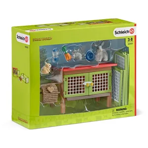 Comparateur de prix : Clapier SCHLEICH - Modèle 42420 - Gamme Farm World - Figurine pour Enfant