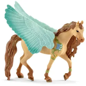 Figurine Pégase bijou SCHLEICH - étalon marron pour enfant à partir de 3 ans pas cher