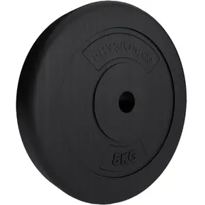 Comparateur de prix : Physionics® Disques de Poids - Set de 2 x 5 kg, Ø 31 mm, avec Revêteme...