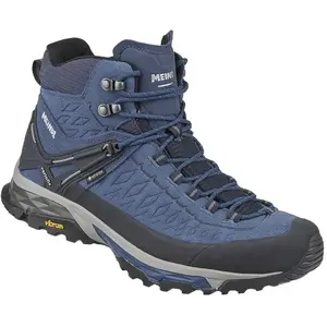 Meindl - Chaussures de randonnée journée en GORE-TEX - Top Trail Mid GTX Blue/Jeans pour Homme en Cuir - Taille 8,5 UK - Bleu