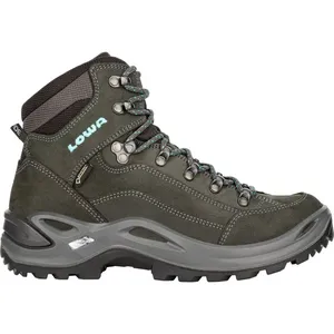 Lowa Renegade GTX Mid Wide - Chaussures trekking femme Asphalt / Turquoise 37 pas cher