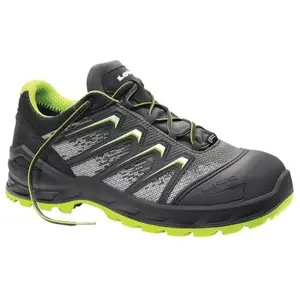 Lowa Chaussure de sécurité Larrox Work gtx grey Lo taille 42 gris/vert S3 ci/hi/hro/src en iso 20345 matériau textile pas cher