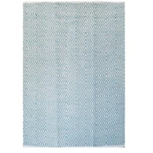 Comparateur de prix : Paris Prix Tapis Rayé Fait Main Aperitif Turquoise 160 x 230 cm