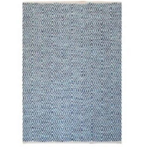Comparateur de prix : Paris Prix Tapis Rayé Fait Main Aperitif Bleu 160 x 230 cm