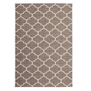 Tapis Tissé à Poils Courts Batu Beige 80 x 150 cm pas cher