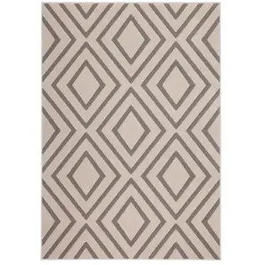 Comparateur de prix : Paris Prix Tapis Poils Courts Lina - Taupe - 80x300 cm