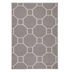 Paris Prix Tapis Effet 3D à Poils Courts Lina Taupe & Ivoire 120 x 170 cm