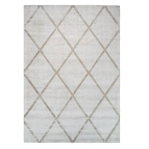 Comparateur de prix : One Couture Tapis Géométrique à Poils Courts Luxury II Taupe 80 x 150 cm