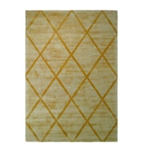 Comparateur de prix : Paris Prix Tapis Géométrique à Poils Courts Luxury II Jaune 160 x 230 cm