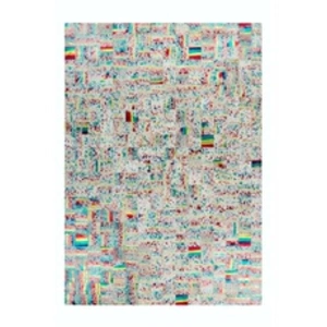 Comparateur de prix : Paris Prix Tapis en Cuir Effet Métallique Rocket Multicolore 160 x 230 cm
