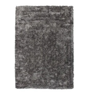 Comparateur de prix : Paris Prix Tapis Shaggy Fait Main Diamond Gris Blanc 80 x 150 cm