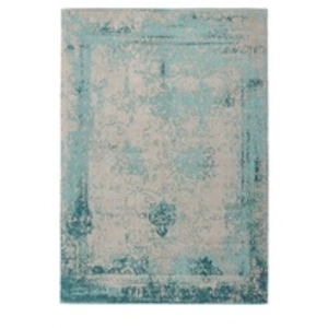 Tapis Vintage Tissé Nostalgia Turquoise 120 x 170 cm pas cher