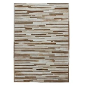 Comparateur de prix : Tapis Tissé en Cuir Fait Main Lavish Crème 120 x 170 cm