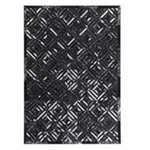 Comparateur de prix : Paris Prix Tapis en Cuir Fait Main Spark Noir & Argent 160 x 230 cm