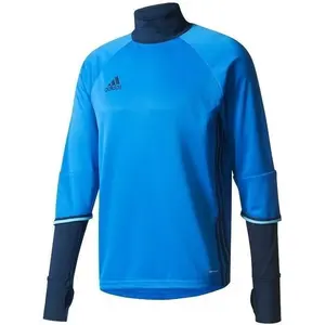 adidas con16 trg top - Maillot de foot bleu XL pas cher