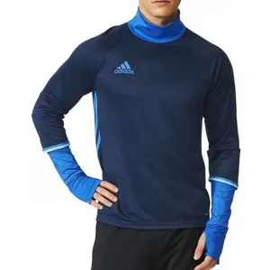 adidas con16 Training Top - Maillot de foot bleu L