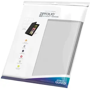 Comparateur de prix : Ultimate Guard - 12-Pocket QuadRow ZipFolio XenoSkin Blanc