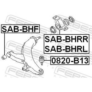 FEBEST Rotule de suspension pour SUBARU: Legacy, Impreza, Forester, XV, XT (Ref: 0820-B13)